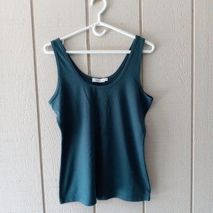 ladies teal top, size L, cotton/rayon /spandex, Ricki's , brand new
